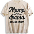 Mama Of Drama Vintage Washed T-Shirt - Beige