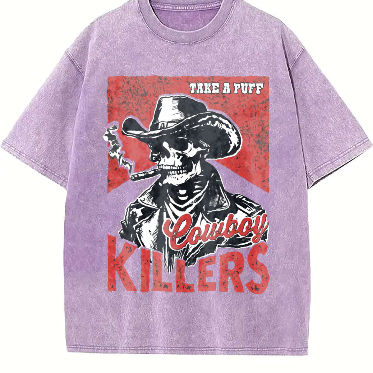 Popular Cowboy Killers 90s Vintage Washed T-Shirt - product view