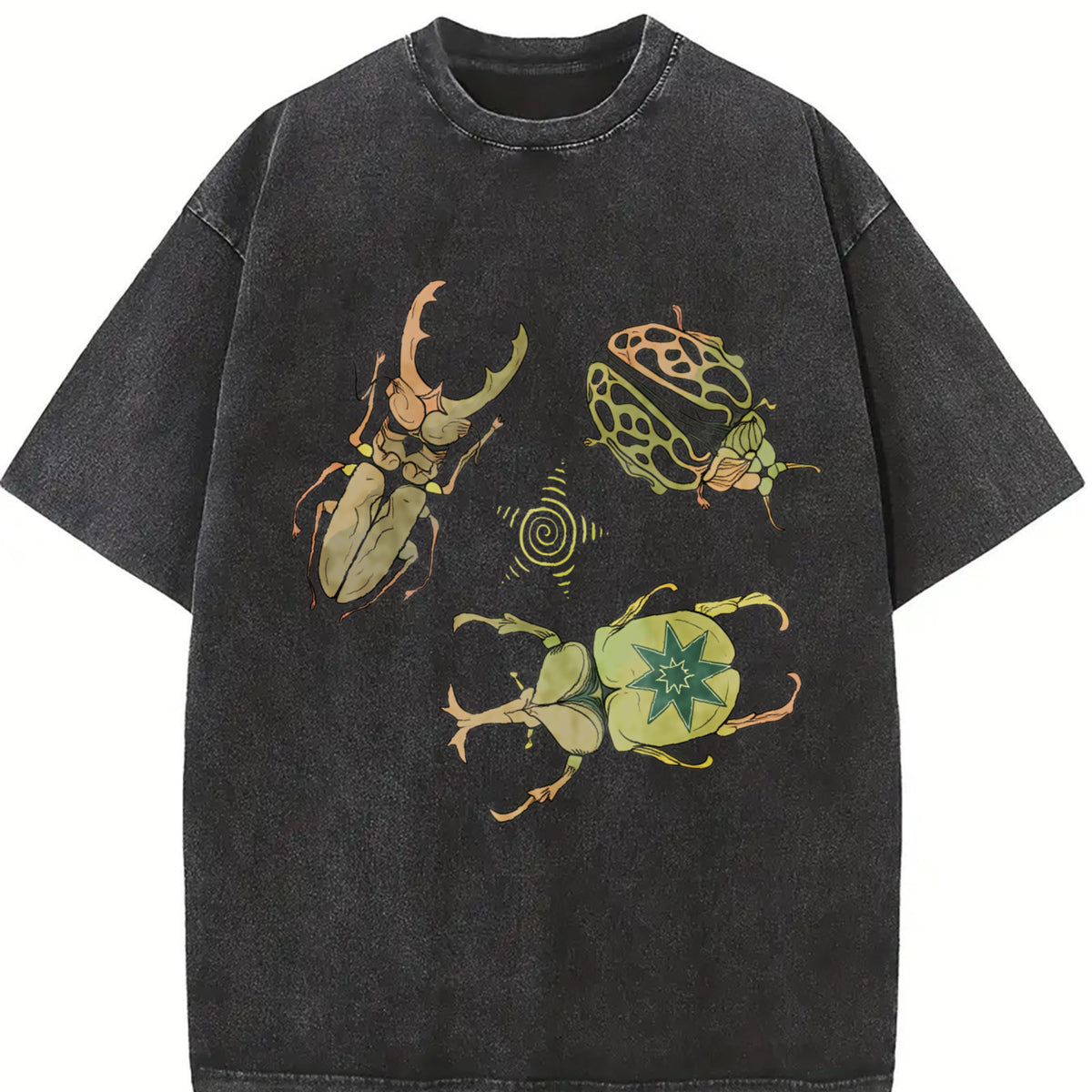 Allomyrina Dichotoma Insect Lover Shirt  S~5XL Oversize Unisex Washed T-Shirt for Women and Men's Unisex Fit Batik Cotton Oversize Streetwear Menswear  Super Soft Pre-Shrunk