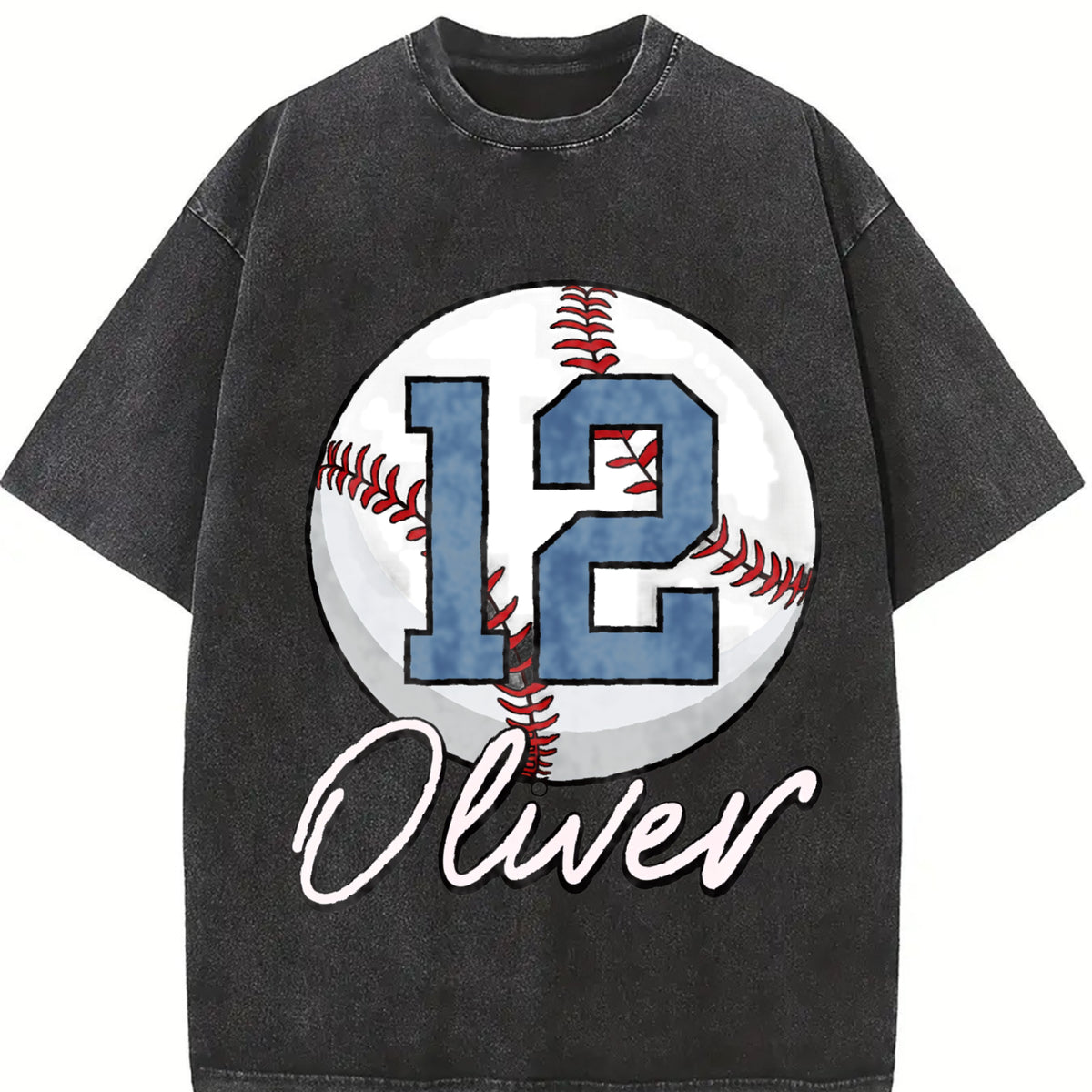 [Pls Note Custom] Comfort Colors Baseball Shirt, Personalized Baseball T-Shirt Name and Number, Sports Mom, Game Day Tee