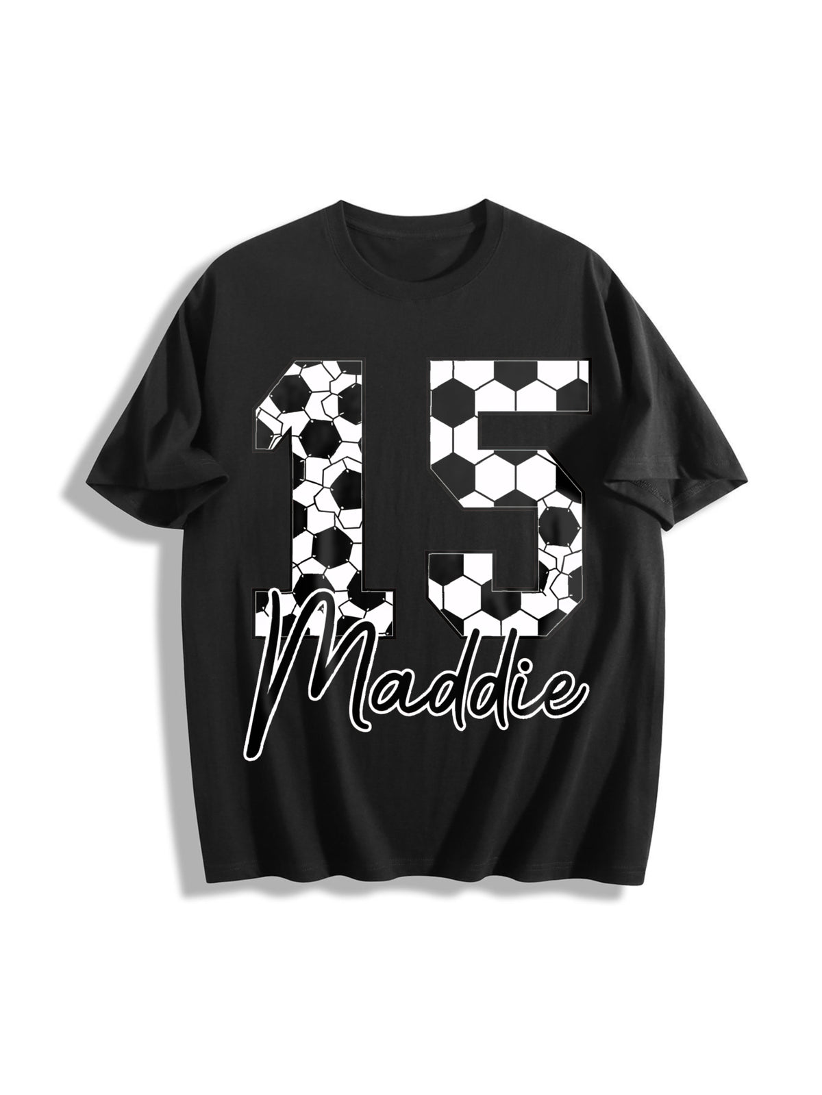 Soccer Cotton T-Shirt - Black