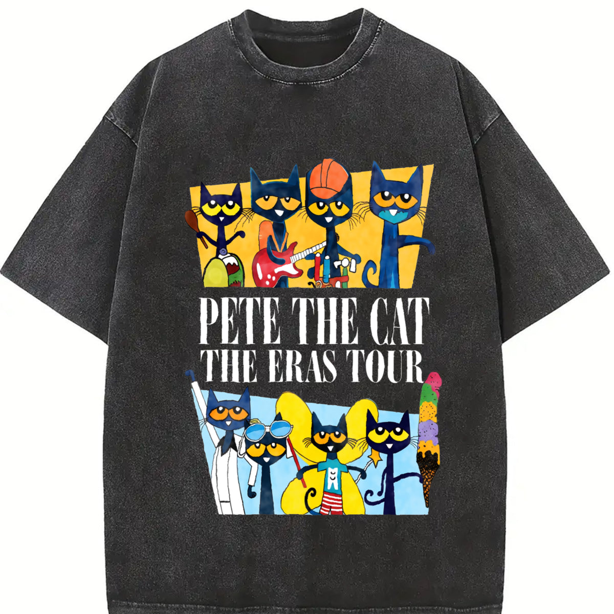 Comfort Colors Pete The Cat The Eras Tour T-Shirt, Children's Books Shirt, Teacher Life Shirt, Book Lover Shirt, Kindergarten Shirt, Back To School Shirt