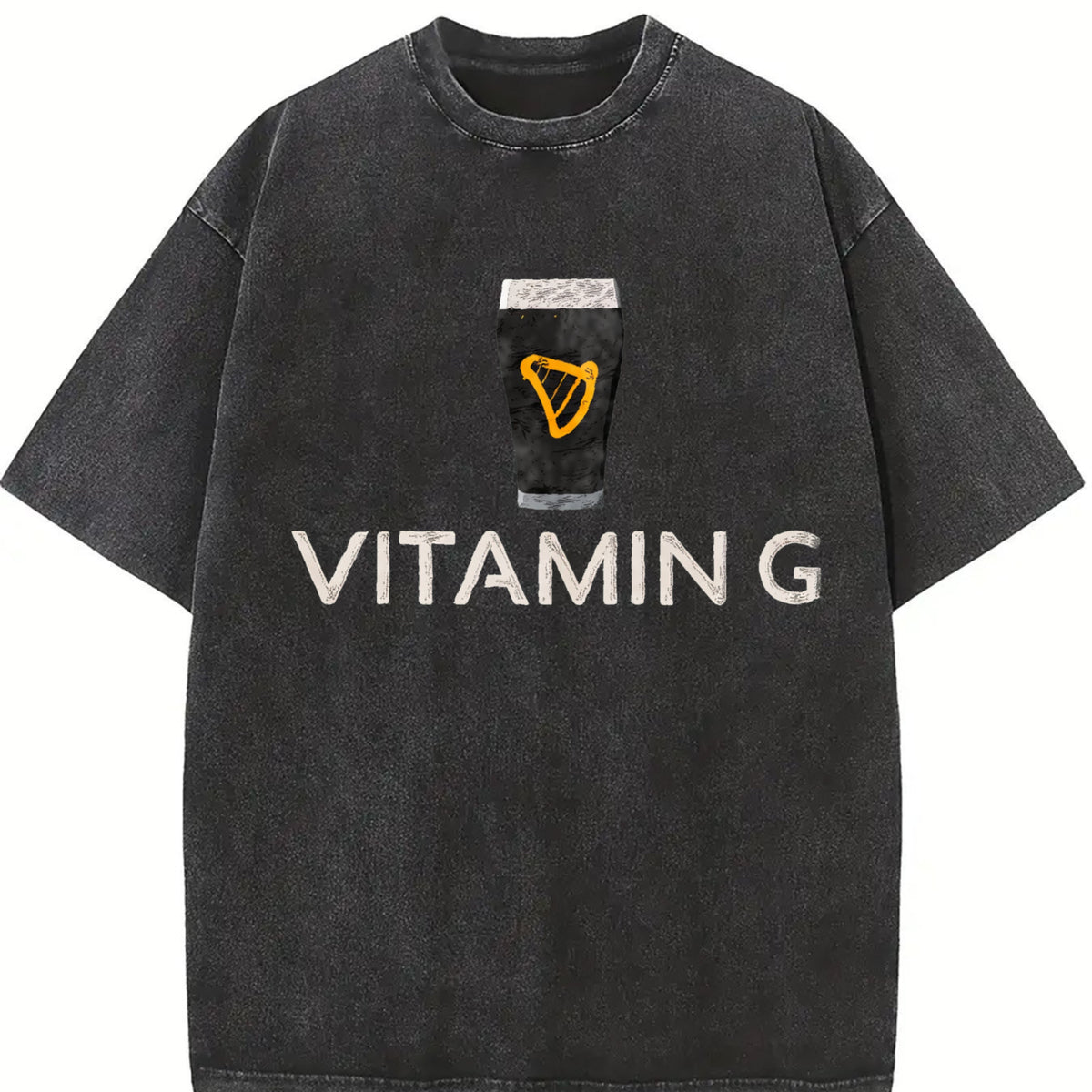 Vitamin G Guinness Beer Comfort Colors T-Shirt, Funny Embroidered Beer Shirt, St. Patrick’s Day Gift, Irish Pub Party Tee Beer Lovers