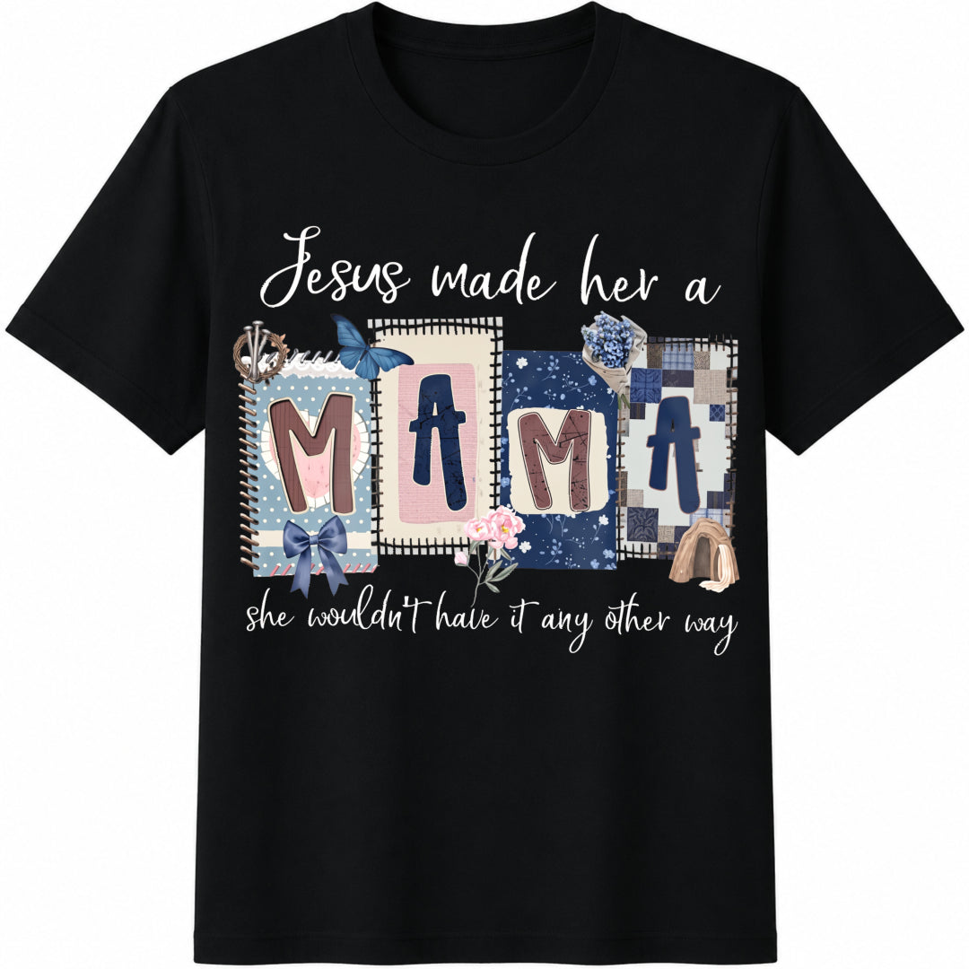 Christian Mom Cotton T-Shirt - Black