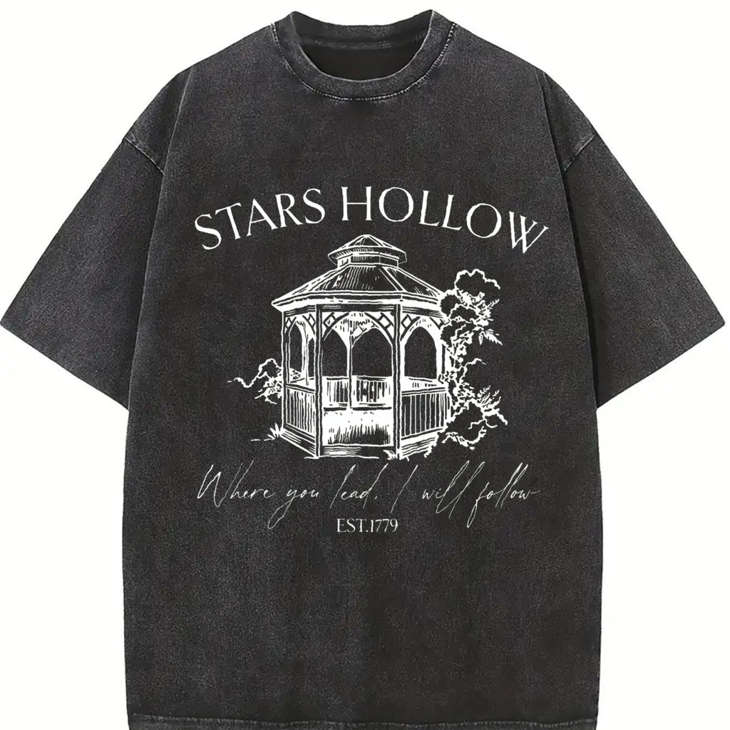 Stars Hollow Shirt, Vintage Shirt, Nostalgia Shirt, Cute Fall Tshirt, Autumn Shirt, Shirts for Women, Gift for Her, TV Show Fans Gift