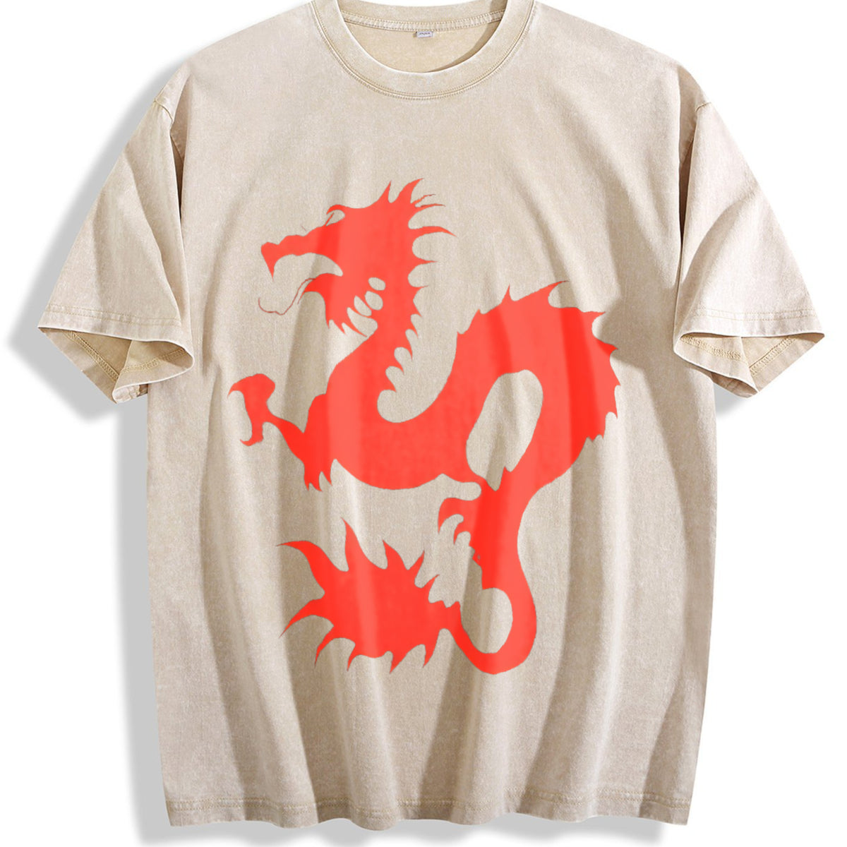 Dean Blunt Musician Vintage Washed T-Shirt - Beige