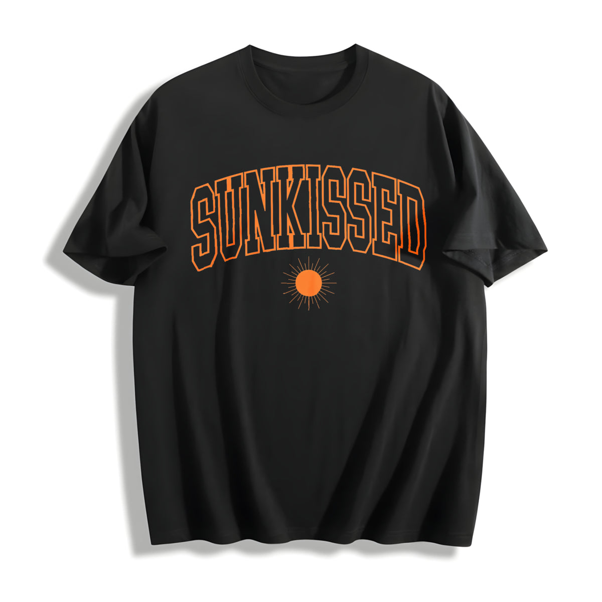 Sunkissed Cotton T-Shirt - Black