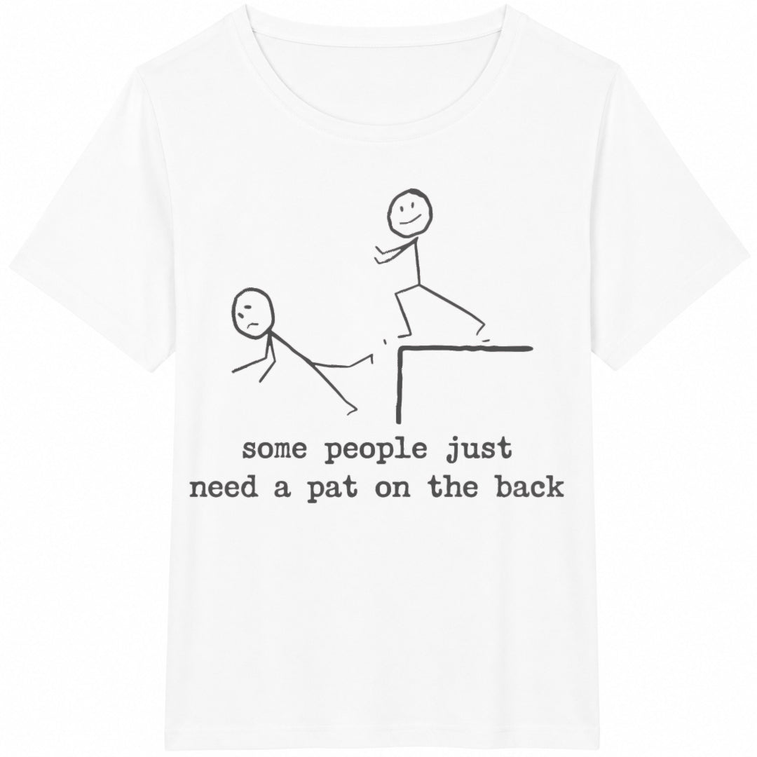 Funny Stick Figure Cotton T-Shirt - product view