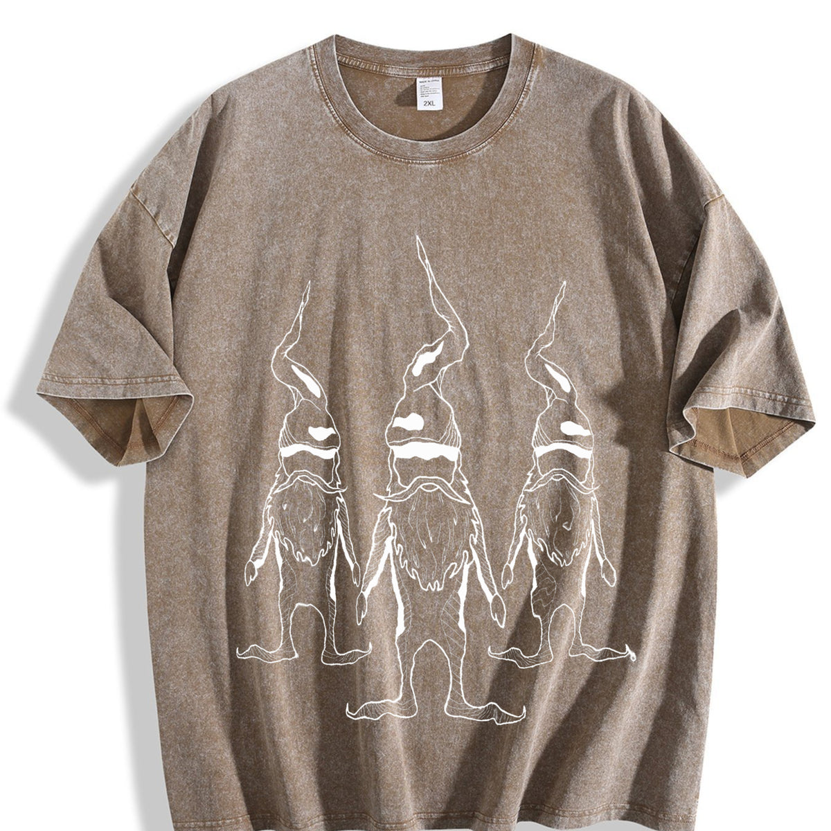 1800s Christmas Elf Cool Vintage Washed T-Shirt - product view