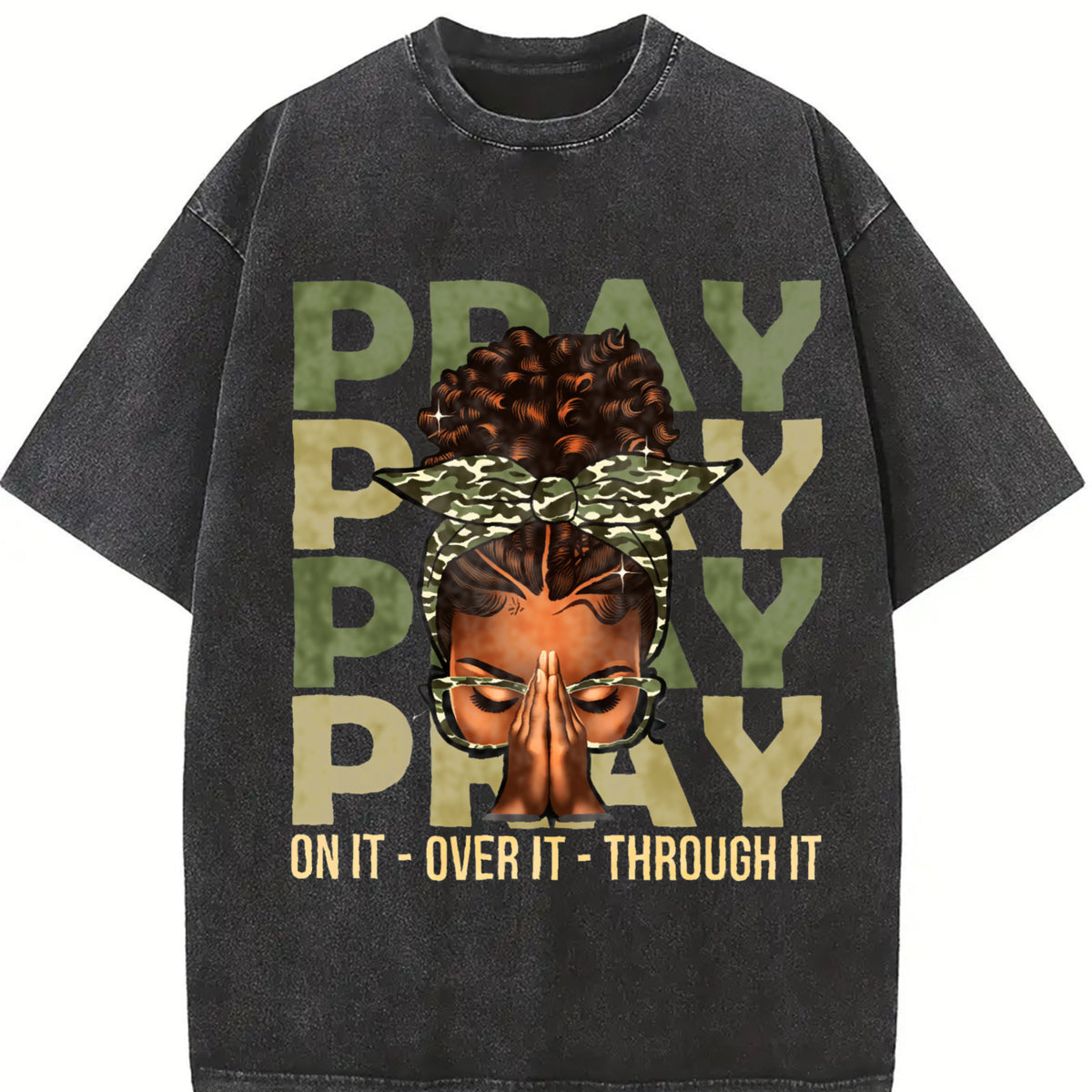 Fortify Your Faith With Inspirational Black Woman Afro Christian Sayings T Shirt
