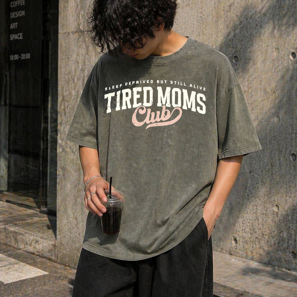 Tired Moms Club Vintage Washed T-Shirt - product view