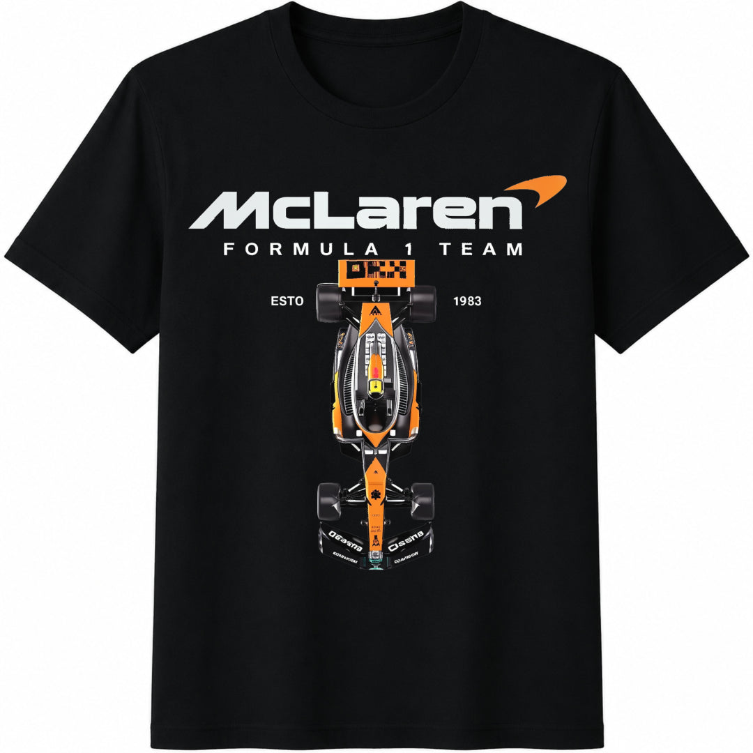 Racing F1team Cotton T-Shirt - Black