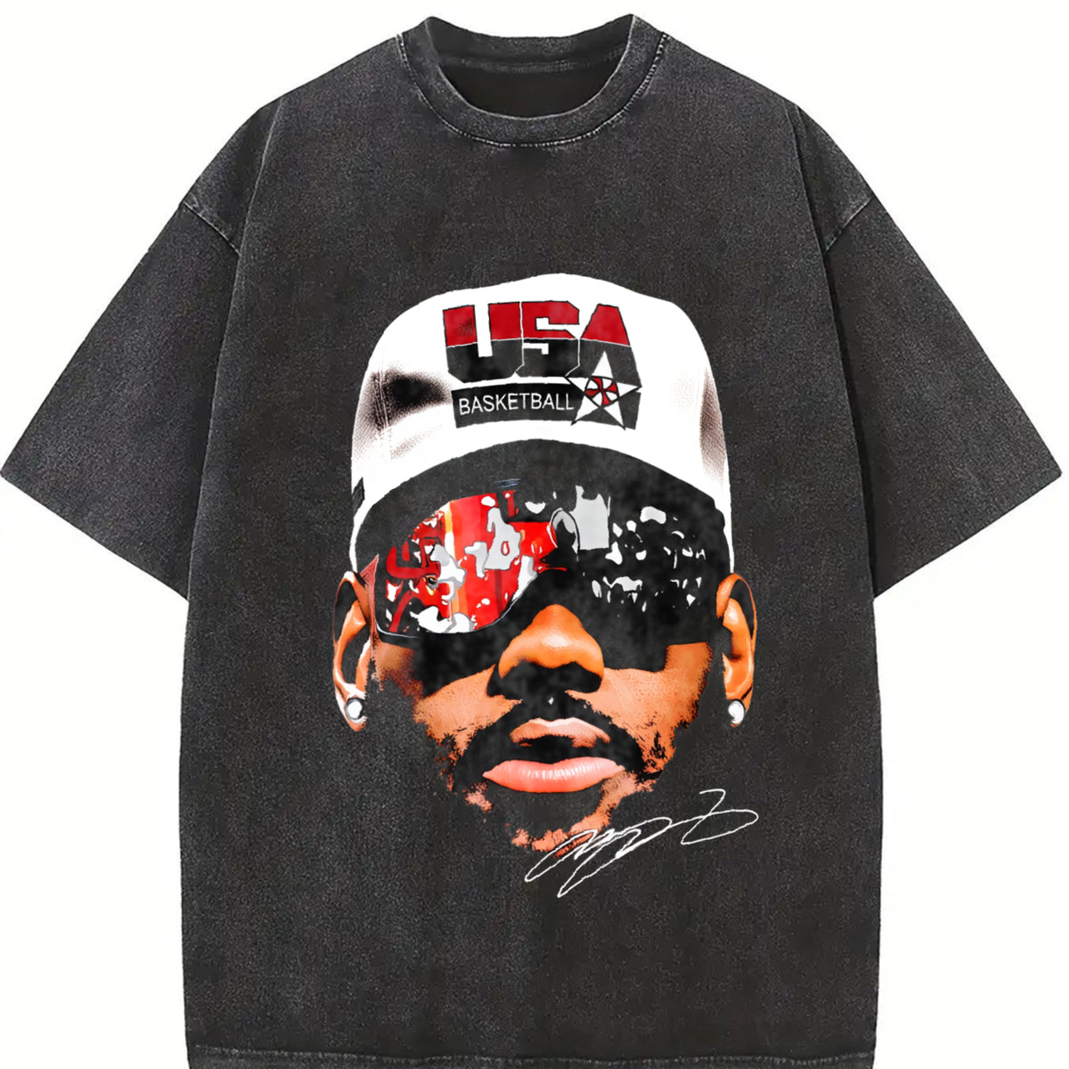 LEBRONNN T-SHIRT VINTAGE TEE Classic Cotton Top Casual Streetwear