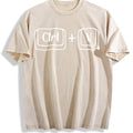 Copy Paste Vintage Washed T-Shirt - Beige