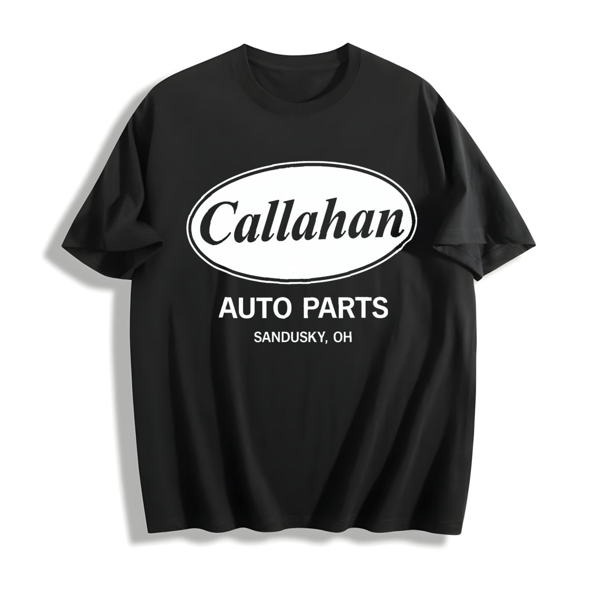 Callahan Auto Funny Cool Humor Saying Sarcasm Funny Cool Cotton T-Shirt - Black