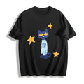 Statement : Black With Text Cotton T-Shirt - Black
