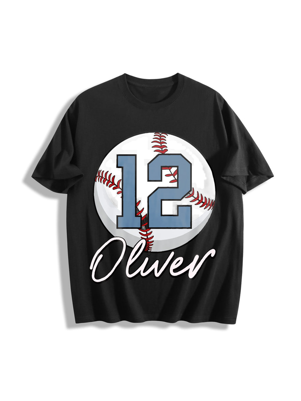 Baseball Cotton T-Shirt - Black