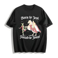 Born To Jest Forced To Joust Cotton T-Shirt - Black