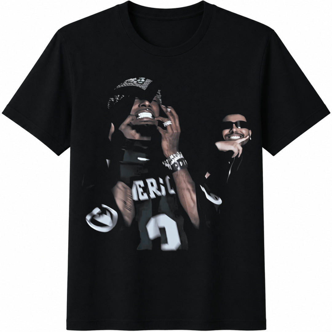 Boxy Cotton T-Shirt - Black