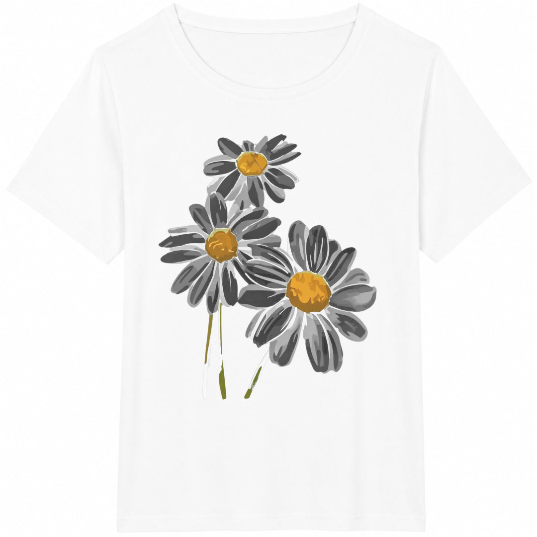 Floral Summer Cotton T-Shirt - product view
