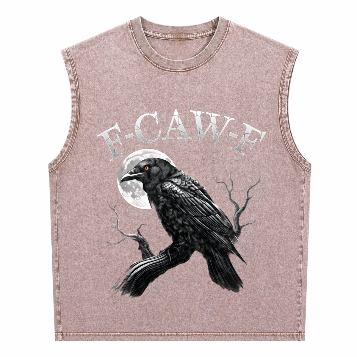 Black Crow Men's Washed Tank Top - product view