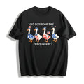 Firequacker Goose Cotton T-Shirt - Black