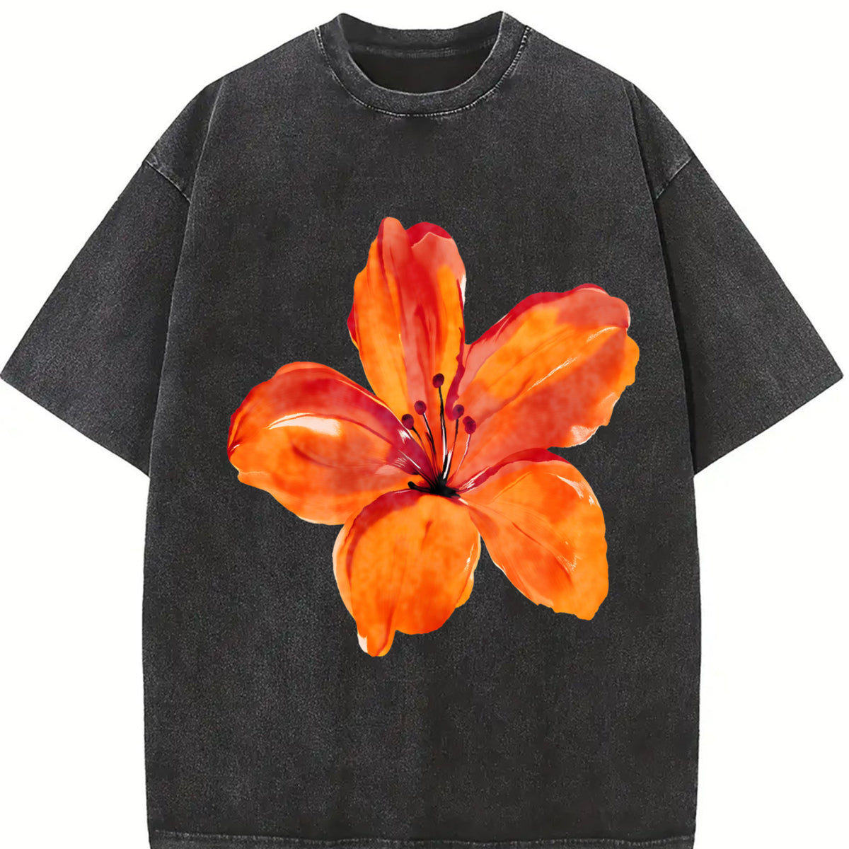 Women's Floral Print Off Shoulder Tee, Casual Comfy Short Sleeve T-shirt for Summer, Ladies Sleepwear for Indoor Wear Top, Bold Graphic Tee, Casual Fashionable Top