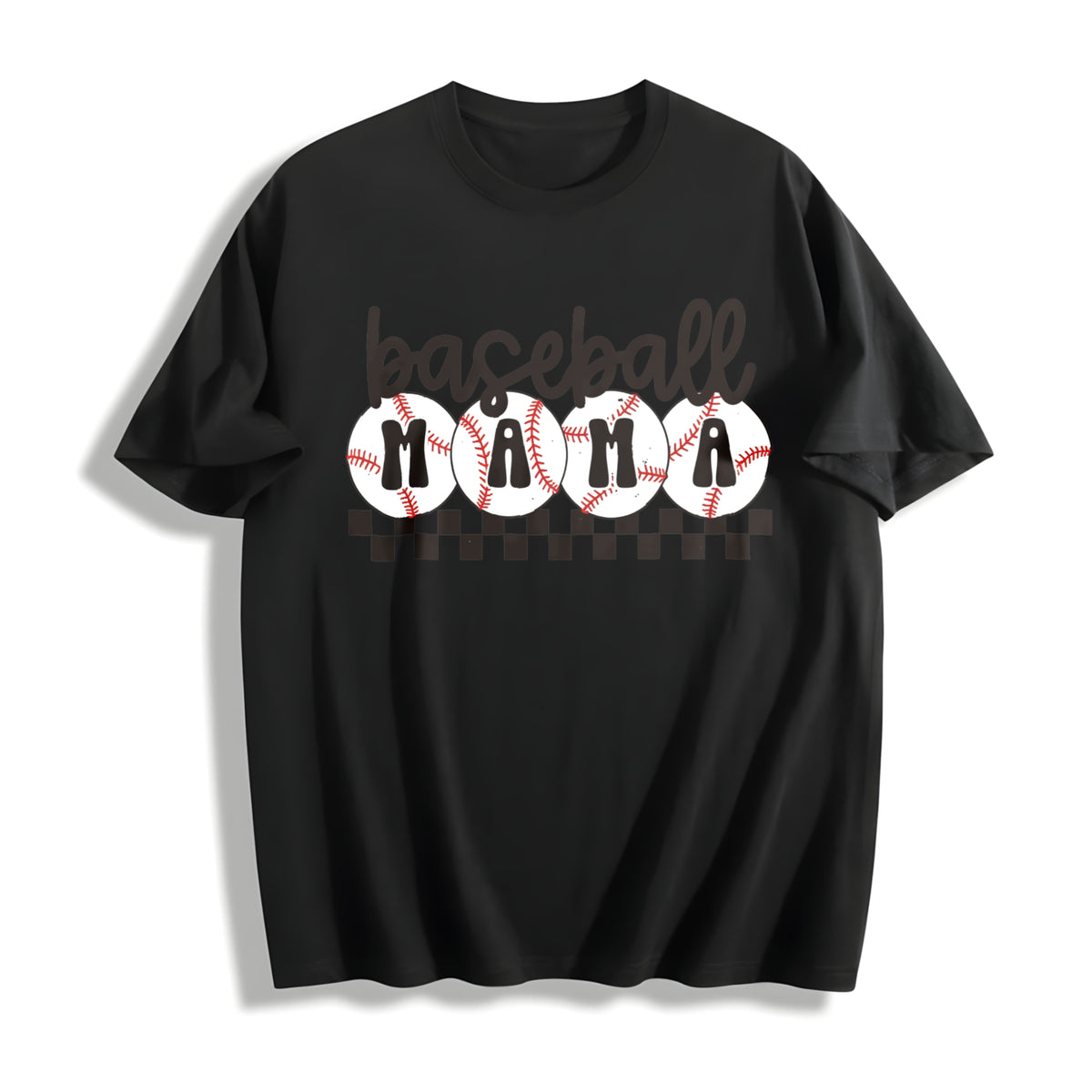 Baseball Mama Cotton T-Shirt - product view