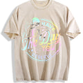 Skeleton Vintage Washed T-Shirt - Beige
