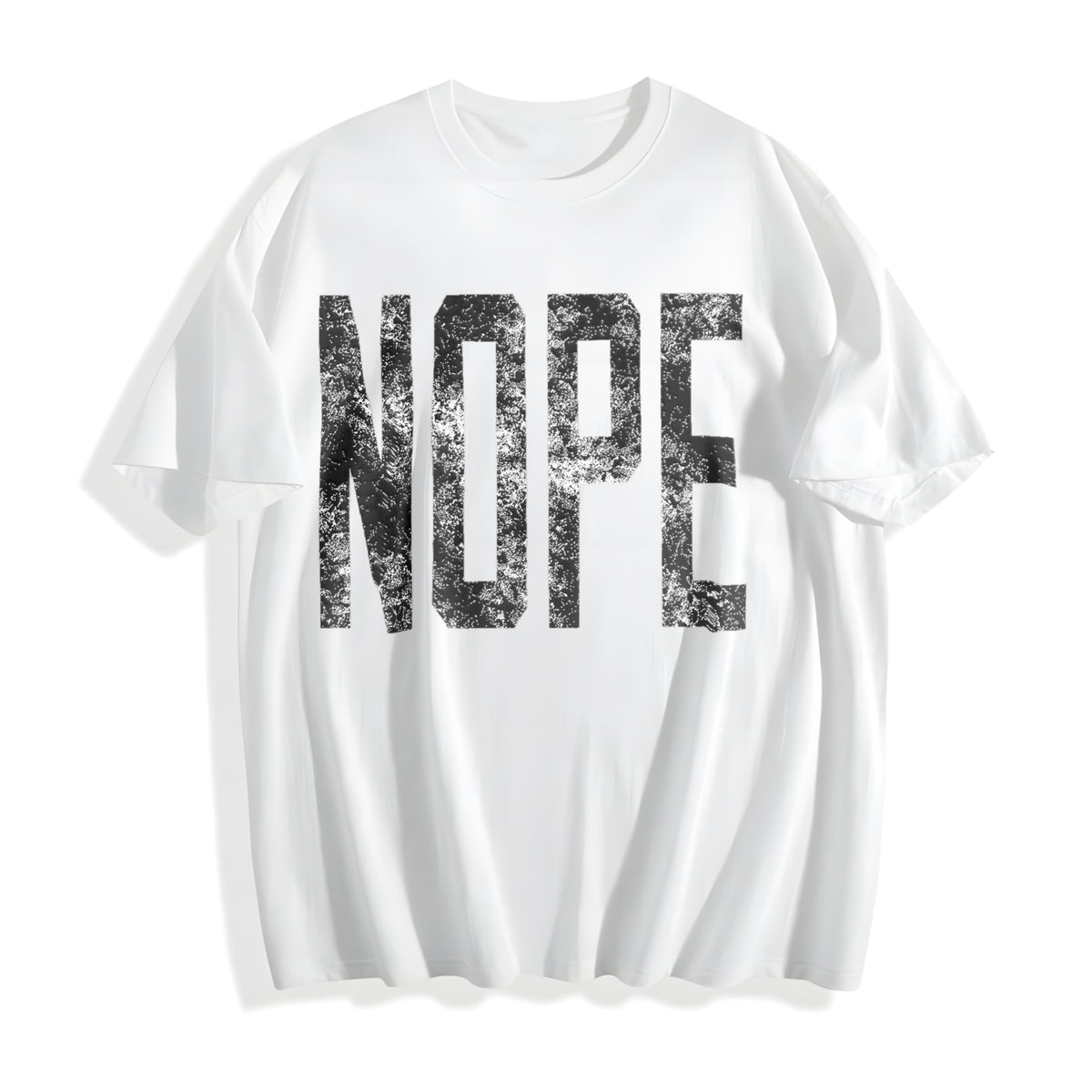 Nope Funny Not Today Sarcasm Humorous Joke Gag Cotton T-Shirt - product view