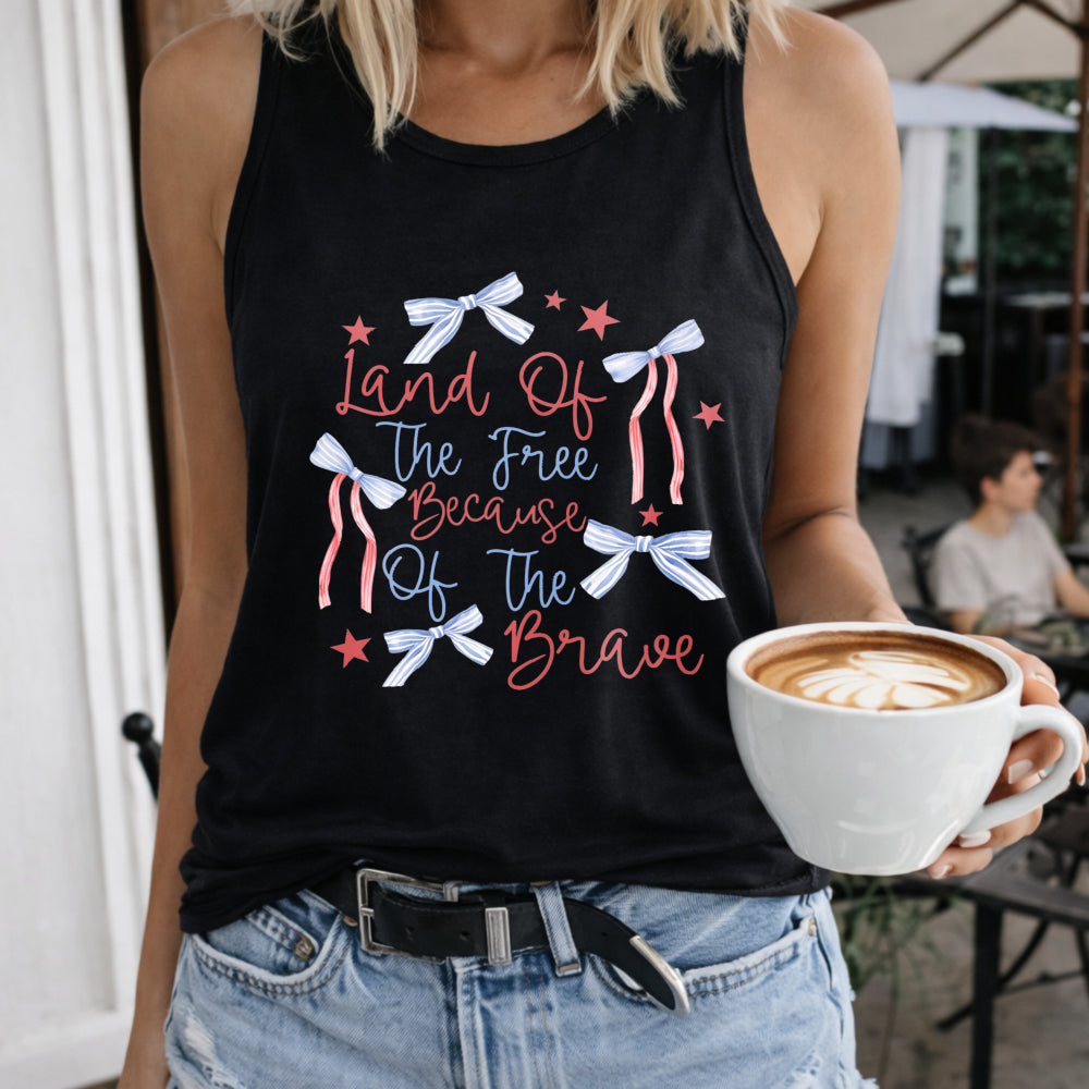 Patriotic Women's Tank Top - Black