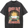Comfort Colors Tee, Good Day Sunshine Tee,  Sun Graphic Tee, Sun T Shirt, Boho Tee, Retro 70s Style Shirt, Hippie Shirts, Oversized Tee Unisex Fit, Classic Design