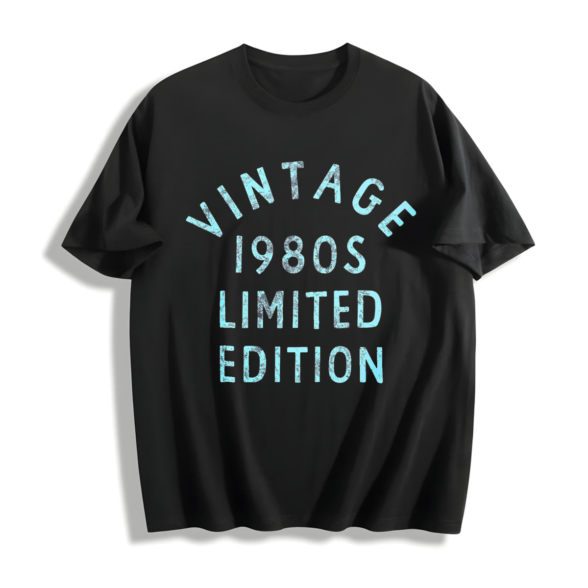 1980s Edition Funny Cool 1980 Theme Classic For Ladies Funny Cotton T-Shirt - Black