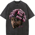 BIG WORM Graphic Tee, 90s Vintage Rap Graphic Shirt Novelty Graphic T Shirt funny tshirt Undershirts Tees Casual Streetwear Classic Plain Men's Women Cotton Moisture Wicking Short Sleeve Crew Neck