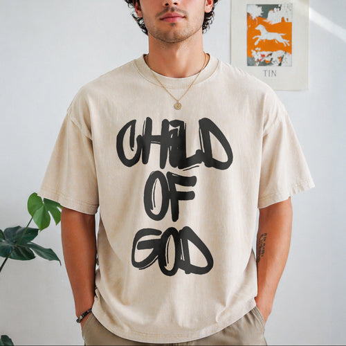 1 Piece Vintage Washed T-Shirt - Beige