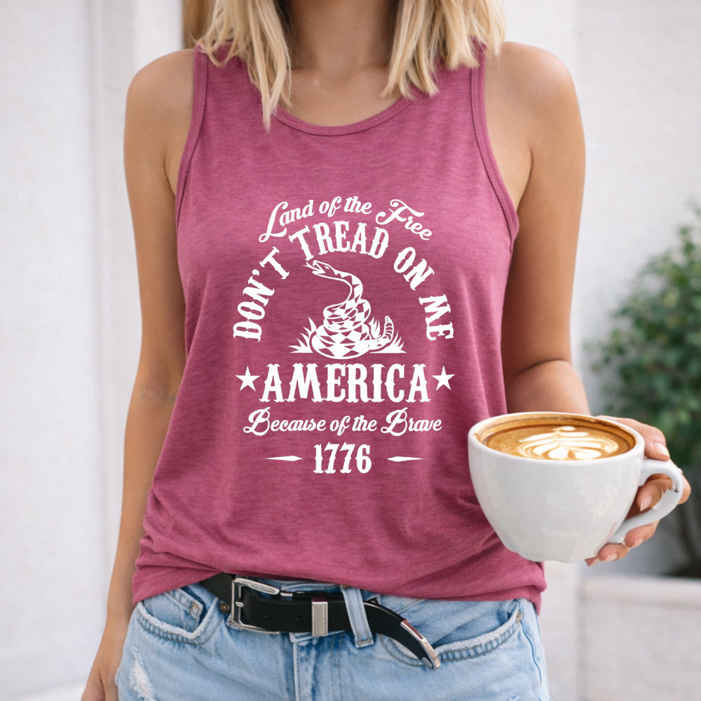 America Land Of Free Women's Tank Top - product view