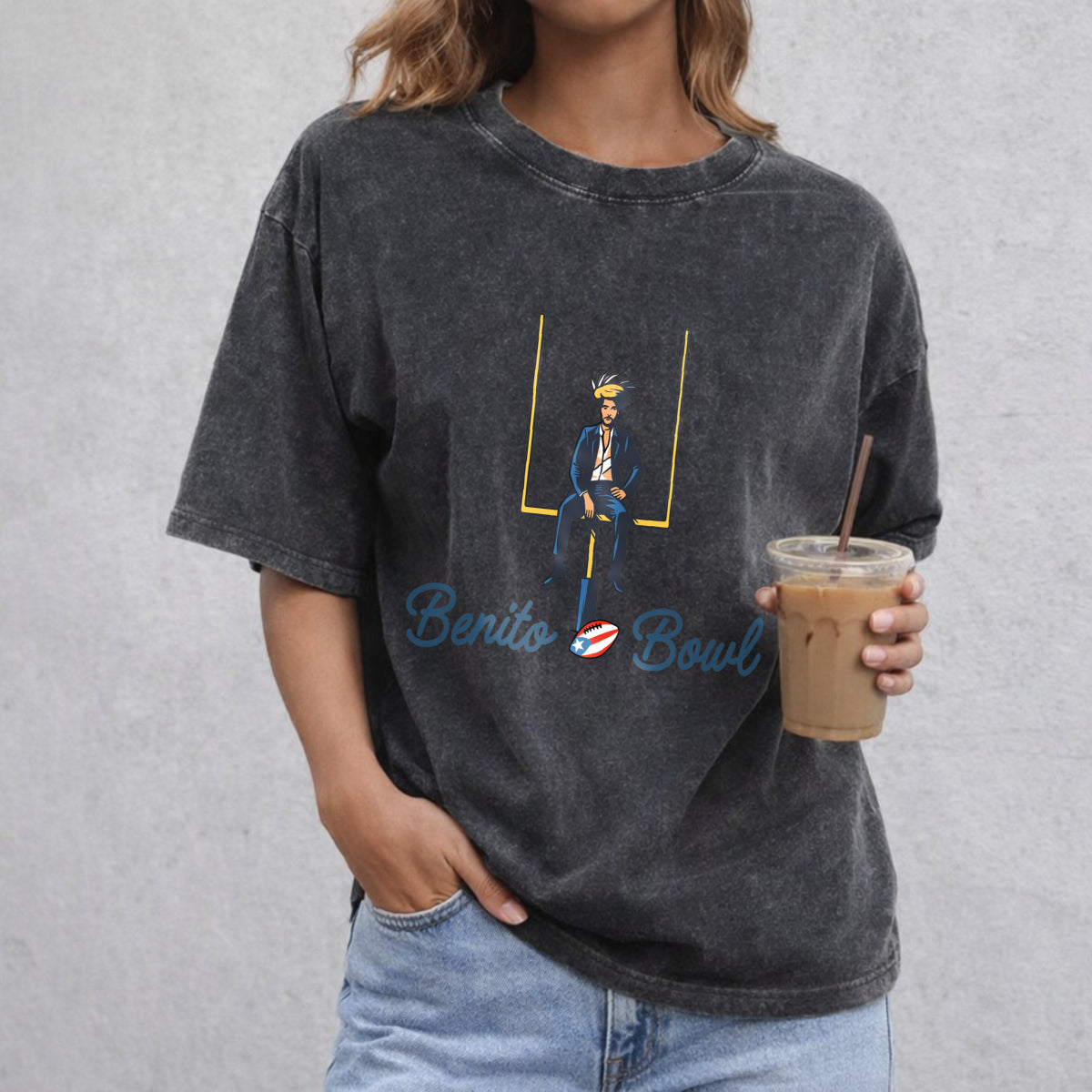 Bad Bunnie Benito Bowl Comfort Colors Shirt, Bunny Bowl T-Shirt, Halftime Show Shirt, Football Fan Tee