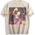 Doll Dancing with a Party Drink Vintage Washed T-Shirt - Beige
