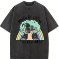 Hang in There It Gets Worse T-Shirt, Shortsleeve Top Tshirt Streetwear Cotton women's graphic tees
