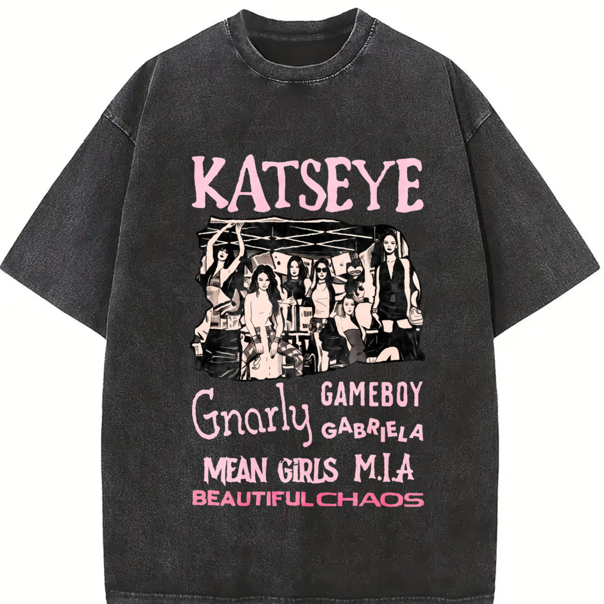 Katseye Beautiful Chaos Tracklist Shirt, Katseye Kpop Shirt, Katseye Gnarly Shirt, Gabriela Shirt, Katseye Soft is Strong Tee
