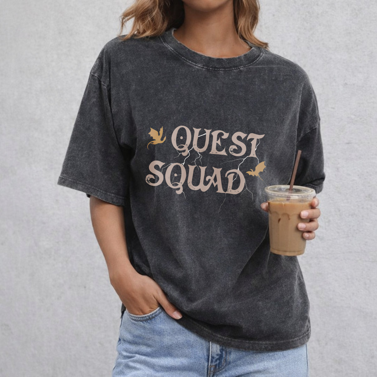 Quest Squad Comfort Colors Shirt, Fourth Wing Shirt, Onyx Storm Book Inspired Tee, Fantasy Reader Gift, Bookish Gift