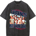 Retro Comfort 1990s Sandlot Legends Never Die Tshirt, Baseball Shirt, Baseball Squad Crew Shirts, Baseball Team Tee Top Womenswear  Casual Summer