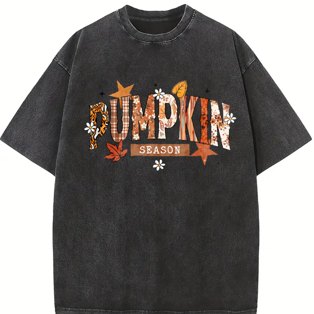 Comfort Colors Pumpkin Season Shirt, Retro Halloween , Preppy Pumpkin Bow, Halloween Shirt, Trendy Fall Pumpkins, Spooky Season Womenswear