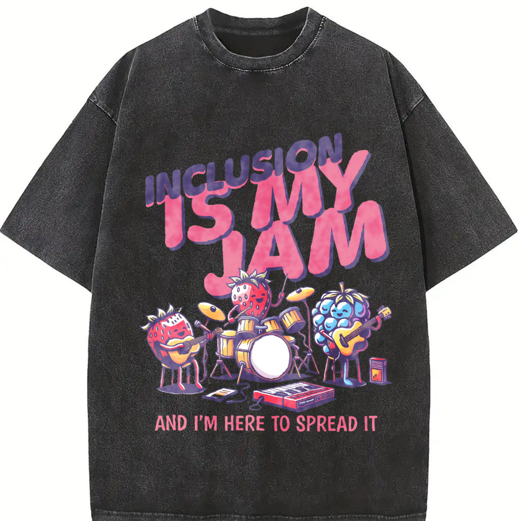 Inclusion Is My Jam Tshirt,Special Education Teacher Shirts,SPED Teacher Gifts,Sped Teacher Shirt,Autism Teacher Shirt,Coping Top Womenswear Summer