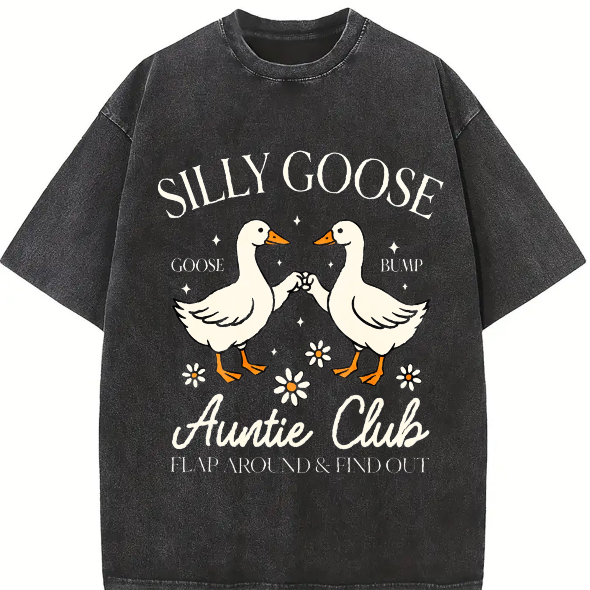 100% Cotton Auntie Aunt Silly Goose Mother’s Day Silly Goose Auntie Club T-Shirt
