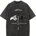 valentine shirts Isaiah 54:17 Bible Verse T-Shirt Washed , No Weapon Formed Christian Shirt, Sword and Angel Wings Faith Streetwear Graphic Tee, HOPE Jesus Apparel Church Outfit Gym Pump Cover