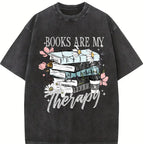 Comfort Colors Books Are My Therapy T-Shirt, Book Lover Shirt, Funny Book T-shirt, Bookish Tee, Gift For Readers, Bookish Shirt, Book Lover