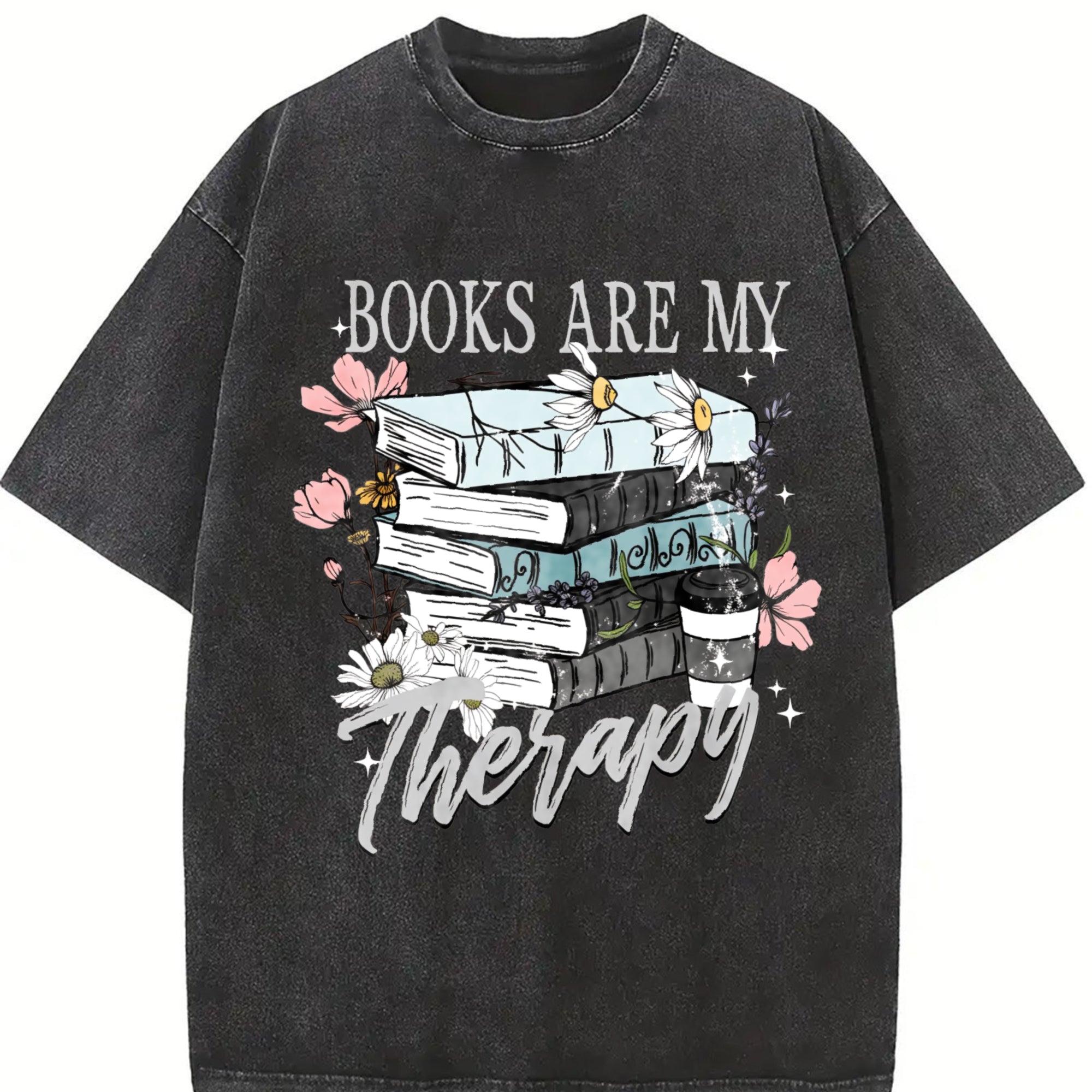 Comfort Colors Books Are My Therapy T-Shirt, Book Lover Shirt, Funny Book T-shirt, Bookish Tee, Gift For Readers, Bookish Shirt, Book Lover