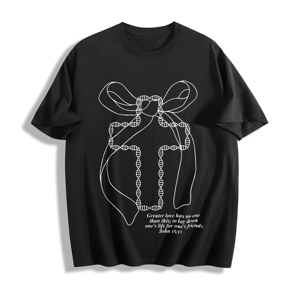 Cross Cotton T-Shirt - Black