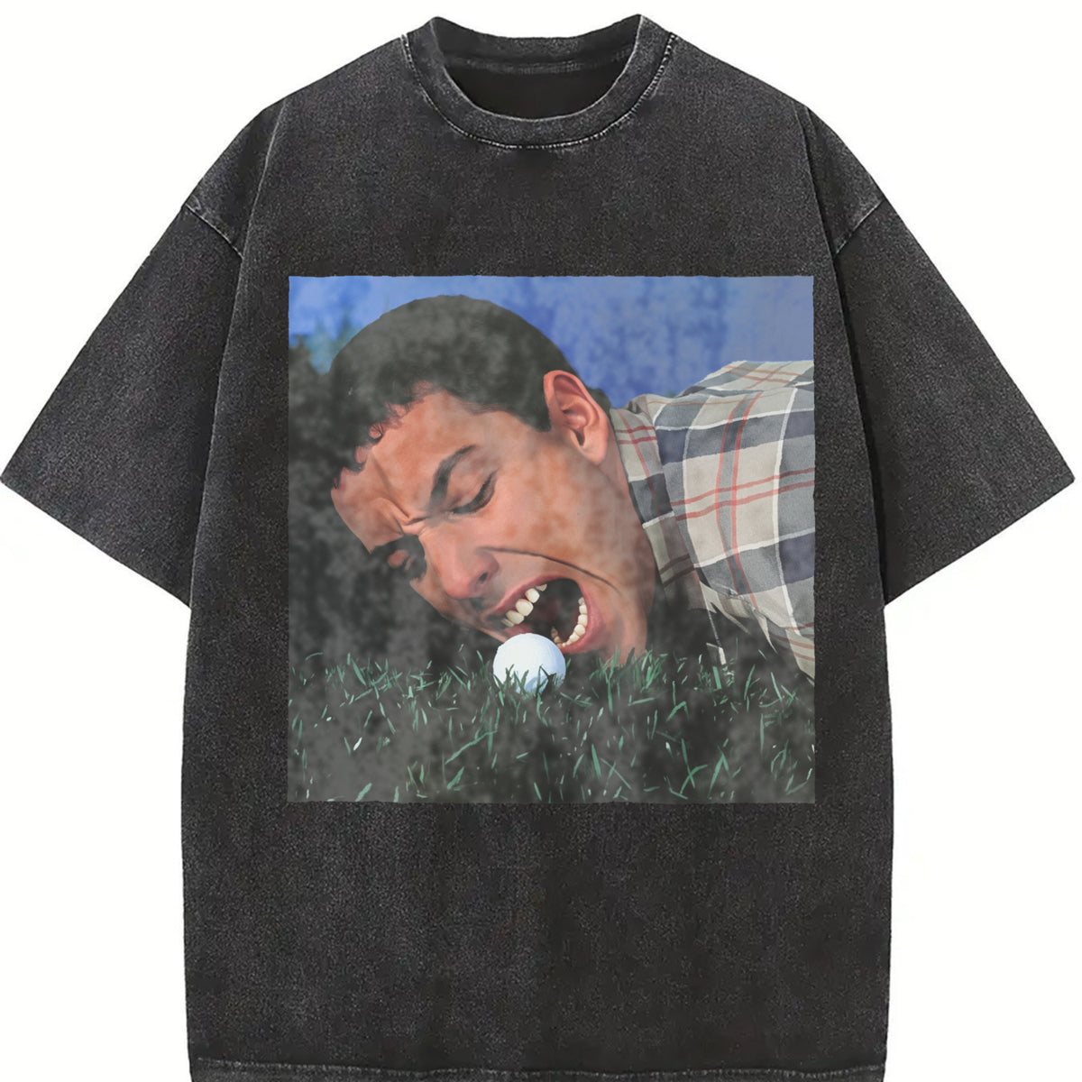 Comfort Colors Adam Sandler Golf Shirt, Happy Gilmore Vintage Tee, Sports Movie Shirt, Golf Comedy Shirt, Retro Graphic Tee, Funny Meme Shirt, Gift for Men, Gift for Women, Crew Neck T-shirt, Trending T-shirt